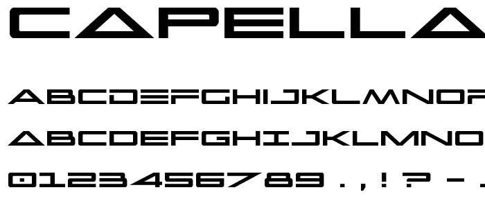 Capella Regular font